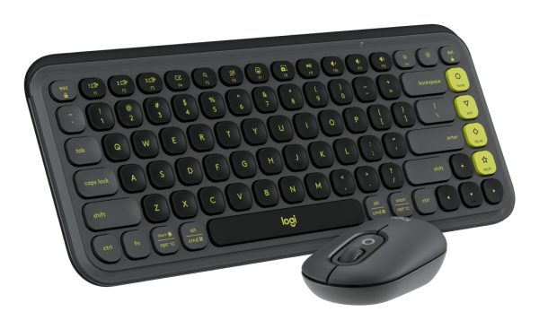 Logitech POP Icon Combo teclado Ratón incluido Universal Bluetooth QWERTY Español Granito, Verde - Imagen 3