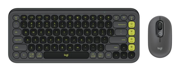 Logitech POP Icon Combo teclado Ratón incluido Universal Bluetooth QWERTY Español Granito, Verde